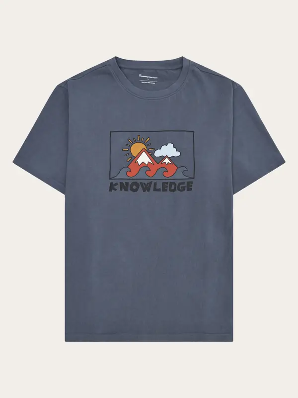 Front print t-shirt - Vintage Indigo