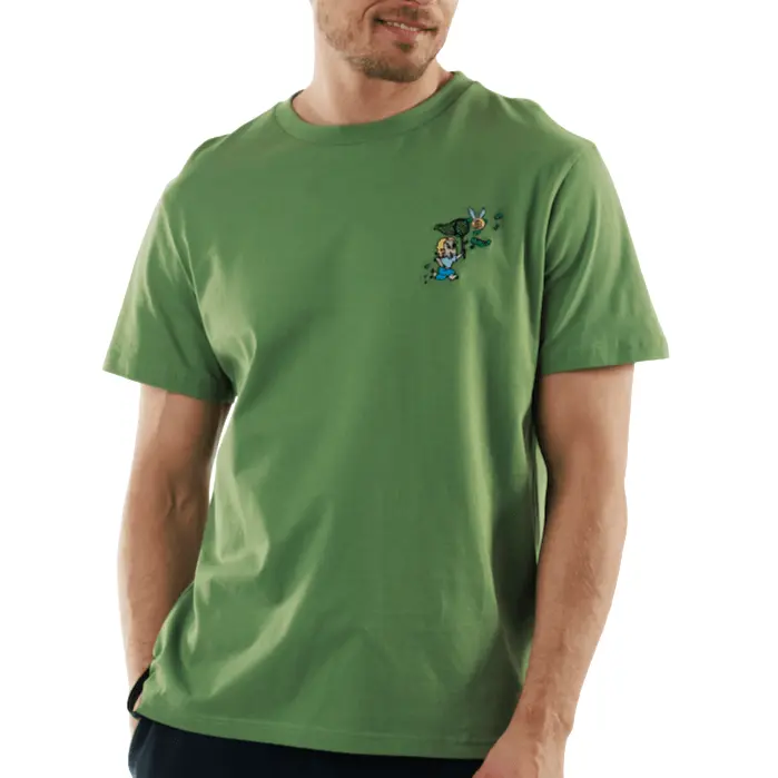 GAMBETTA MILITARY GREEN | Classic Cut Cotton T-Shirt RICH THE DOLLAR