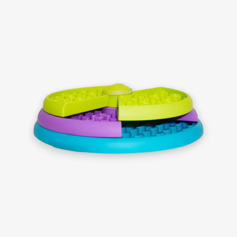 Gamelle pour chien anti-glouton avec distributeur de friandises