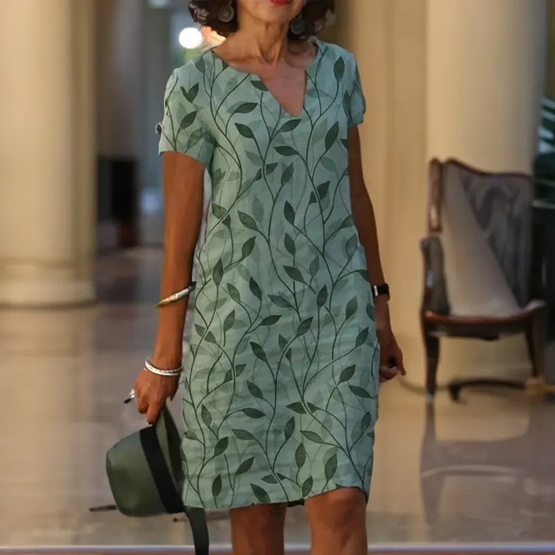 Gianna - Élégante Robe D'Été Botanique