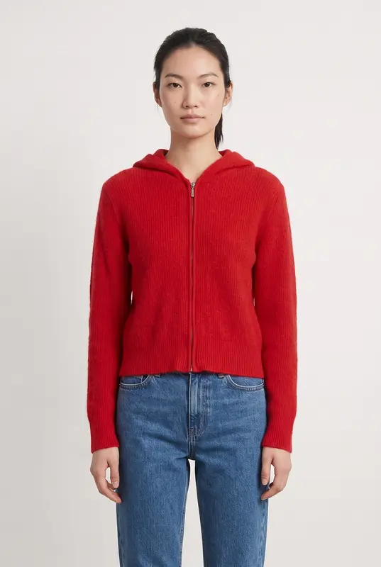 Gilet à Capuche Rouge - Taille M/38