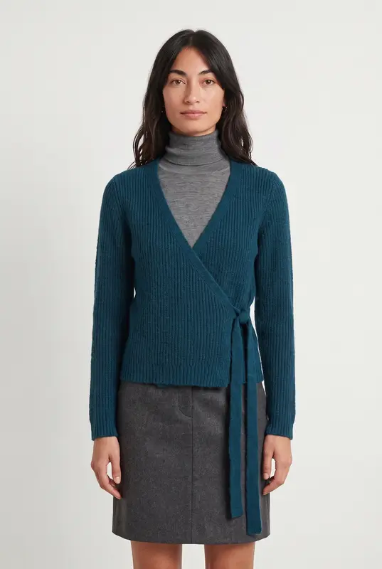 Gilet Cache-Cœur Bleu - Taille S/36