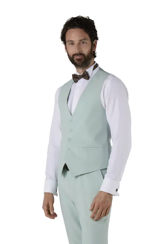 Gilet de Cérémonie Cinq boutons - VERT