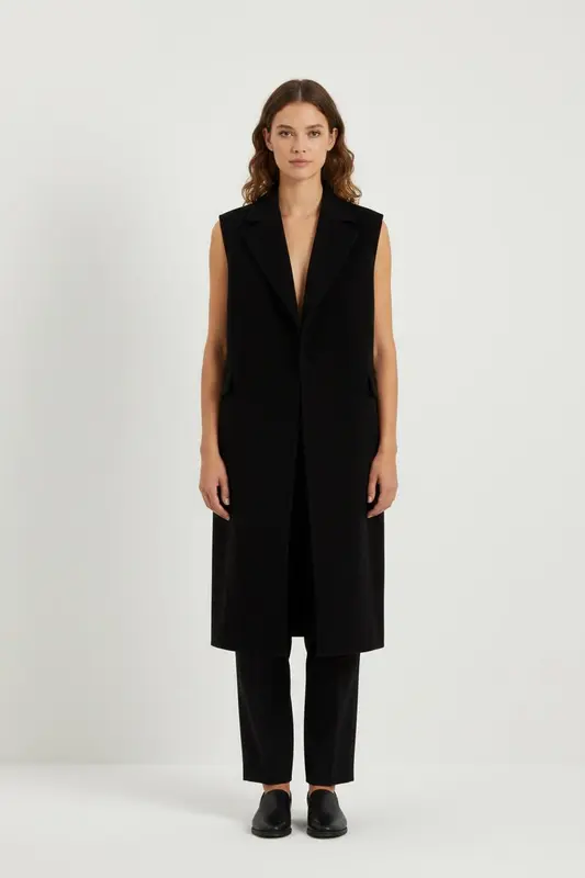 Gilet Long Noir - Taille M/38