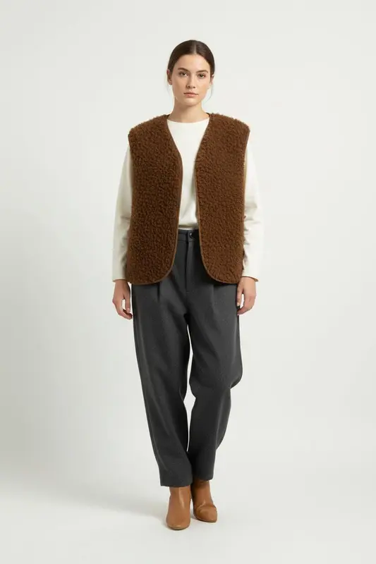Gilet Marron - Taille L/40