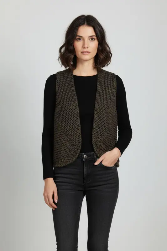 Gilet Marron - Taille M/38