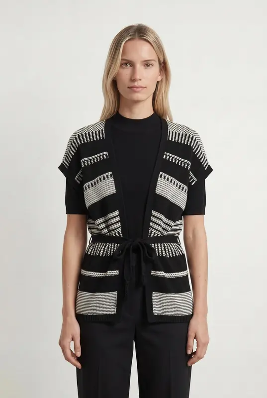 Gilet Noir et Blanc - Taille M/38