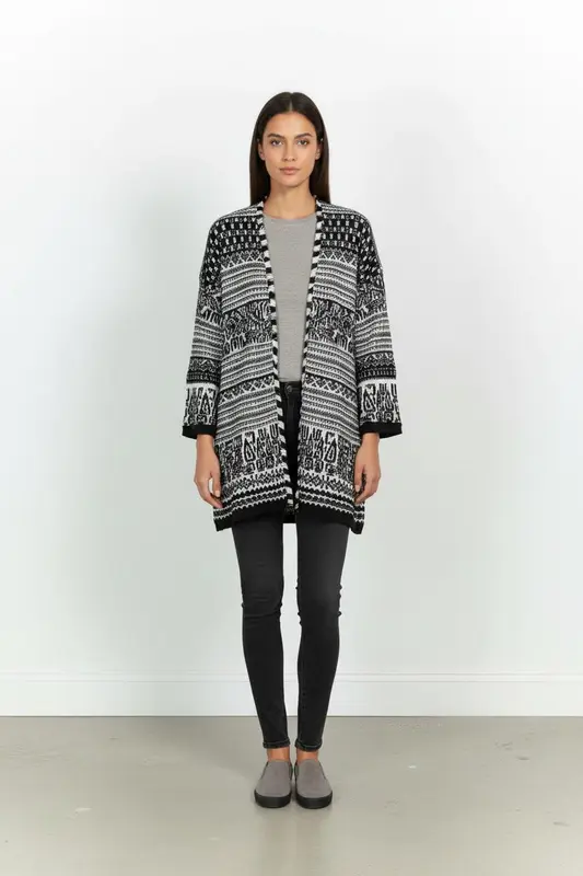 Gilet Noir et Blanc - Taille S/36