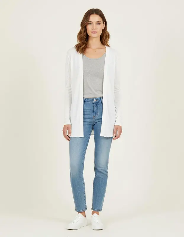 Gilet Sans Manches Blanc - Taille XS/34