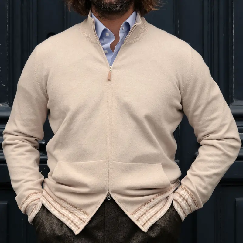 Gilet zippé en cachemire - 2 coloris