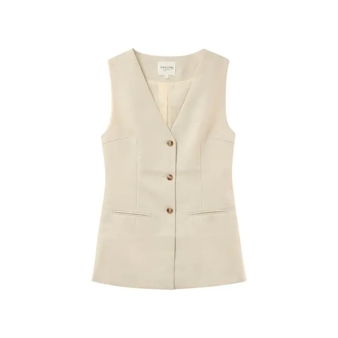 GRACE & MILA Gilet en Lin Paz