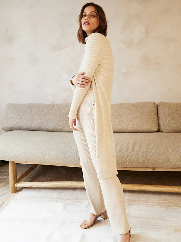 GRACE & MILA Pantalon Dafina beige