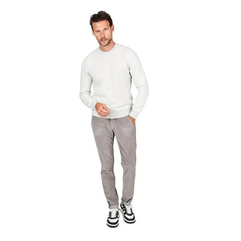 Gran Sasso Hommes pull-over col rond hommes beige