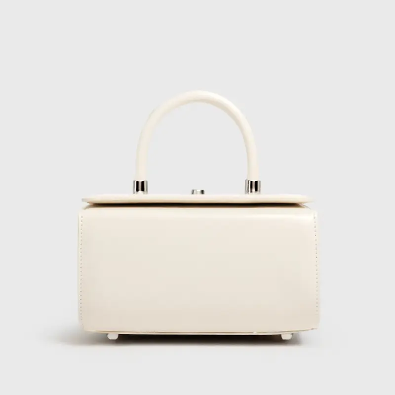 Grand sac à bandoulière en cuir avec poignée