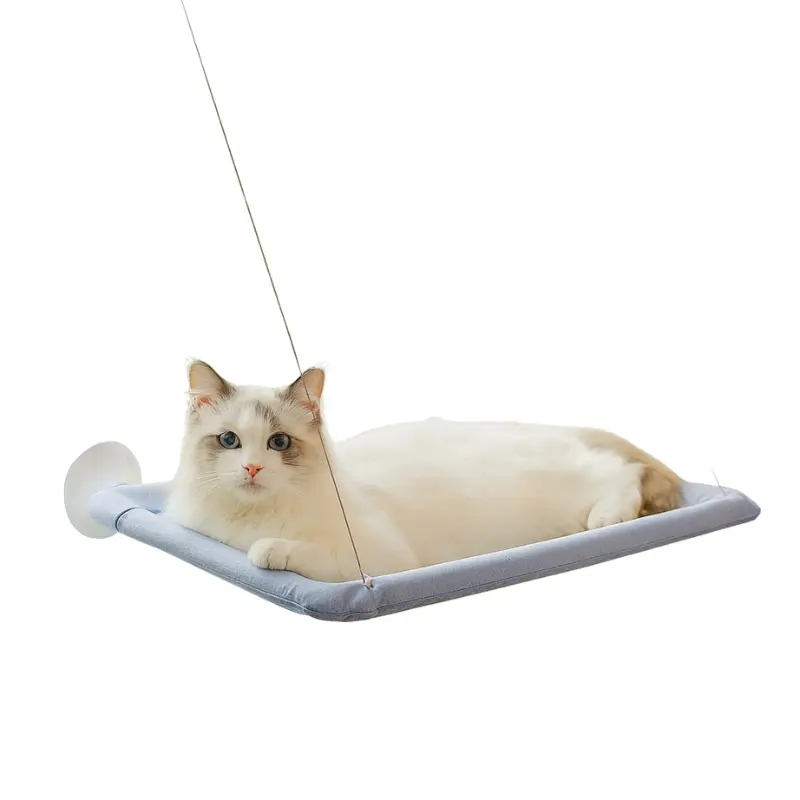 Hamac pour chat à fixer sur fenêtre avec ventouses