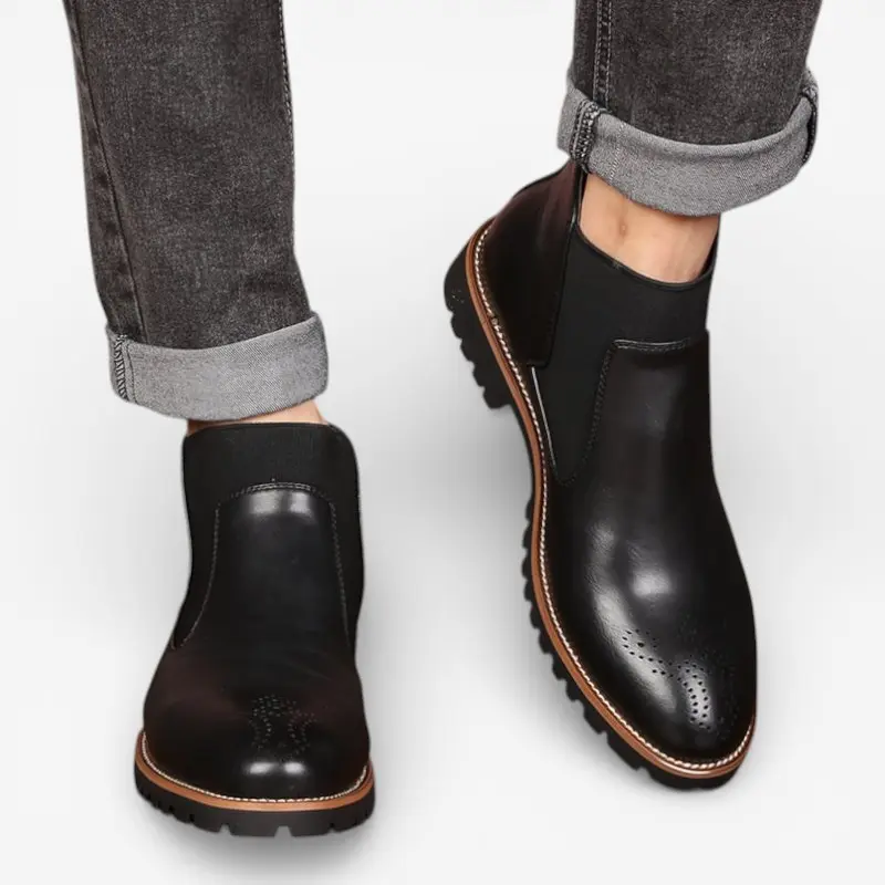 Harold – Bottines montantes en maille avec semelle antidérapante