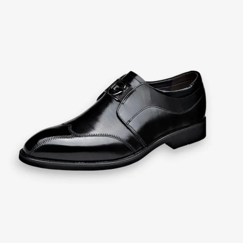 Harold – Chaussures à Bout Rond et Talon Carré Facile à enfiler