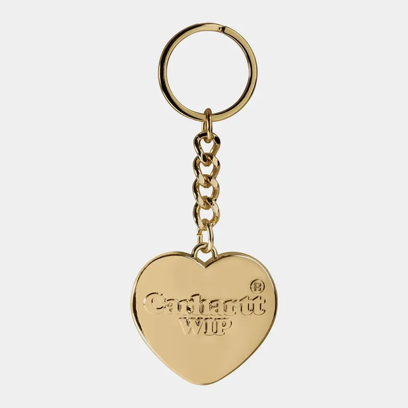 HEART KEYCHAIN ZINC Gold