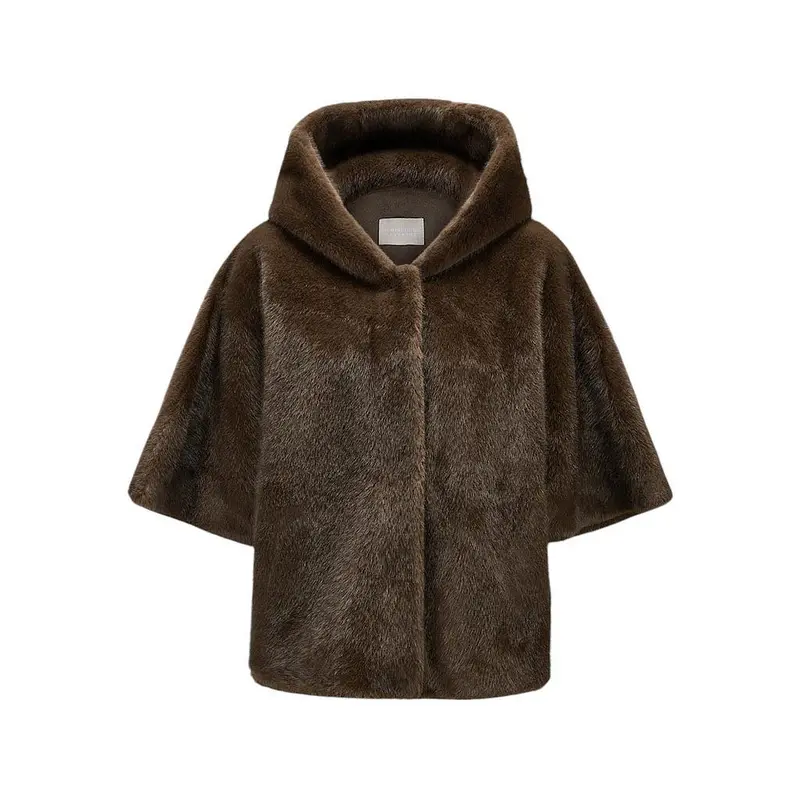 Hemisphere mantel jas dames bruin Cilet