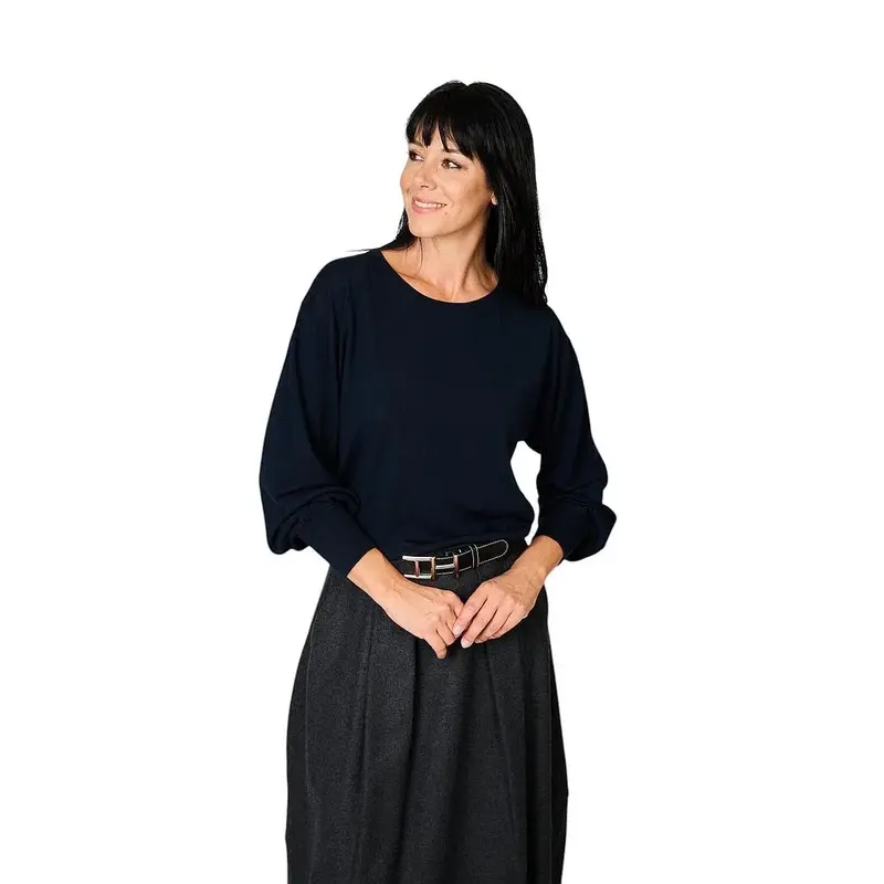 Hemisphere pull à enfiler pour femme, bleu