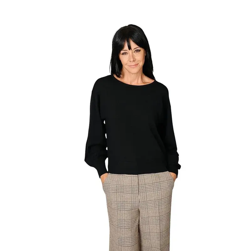 Hemisphere pull à enfiler pour femme, noir