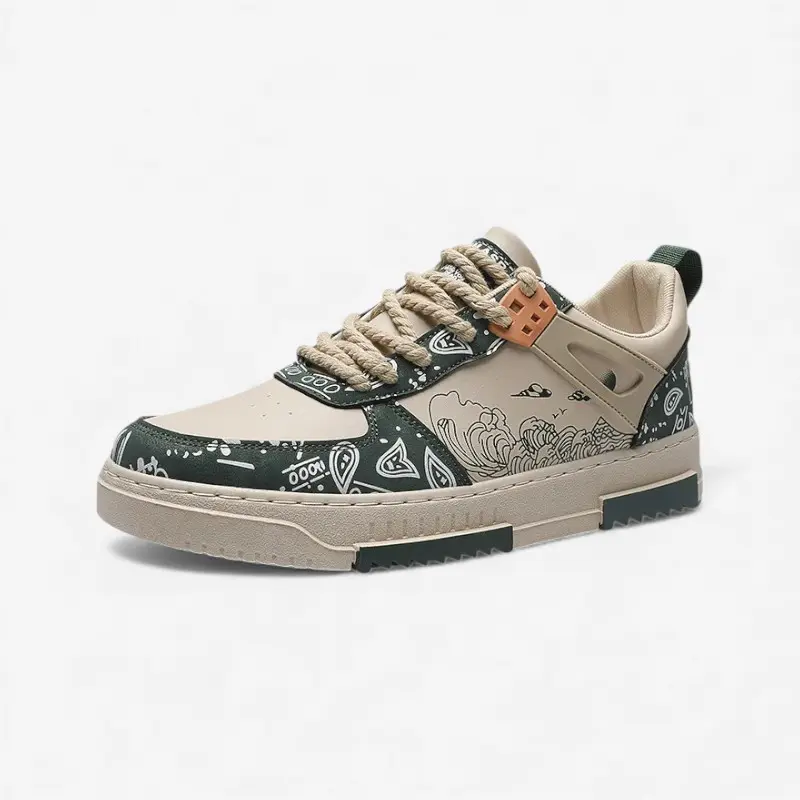 Heren veterschoenen met ronde neus