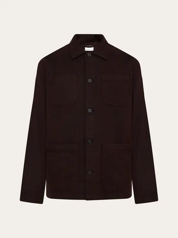 Herringbone overshirt - Chocolate Torte