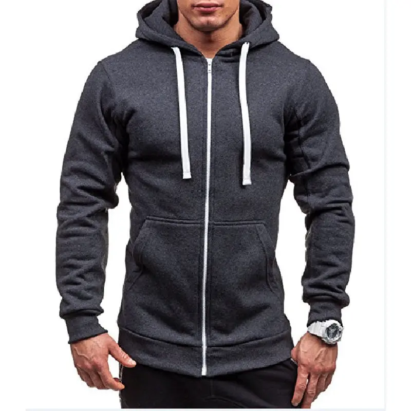 Hoodie Lars homme en polaire, coupe-vent avec zip