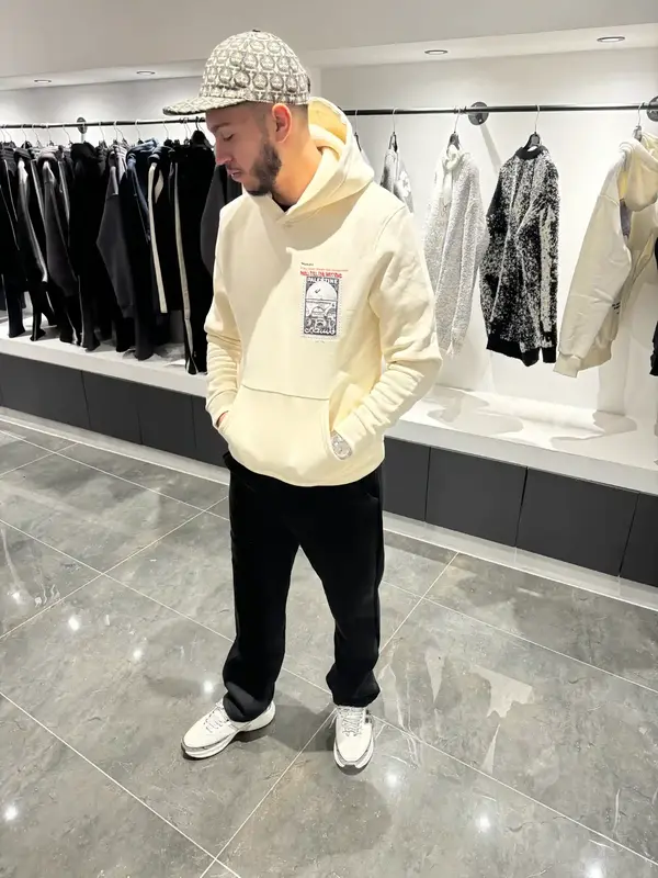 Hoodie Oversize "Palestine" – Beige