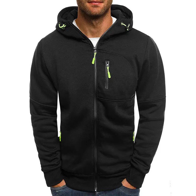Hoodie Tommy homme en laine avec zip, style et confort