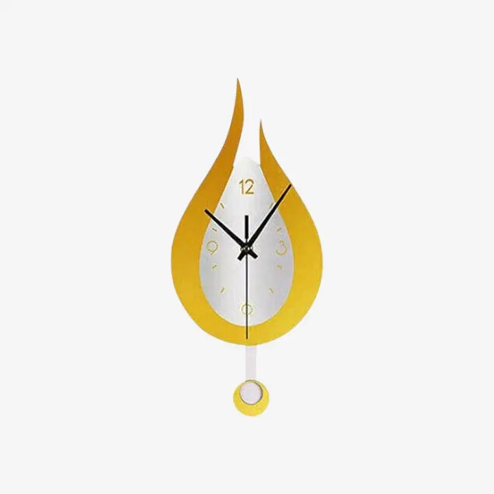 Horloge murale goutte d’eau avec pendule