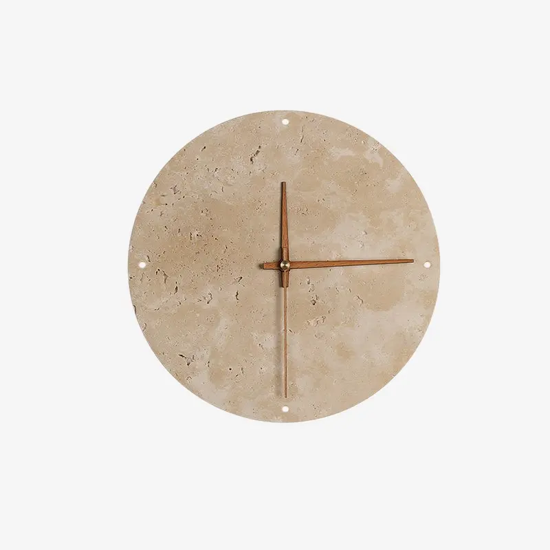 Horloge murale ronde pierre naturelle
