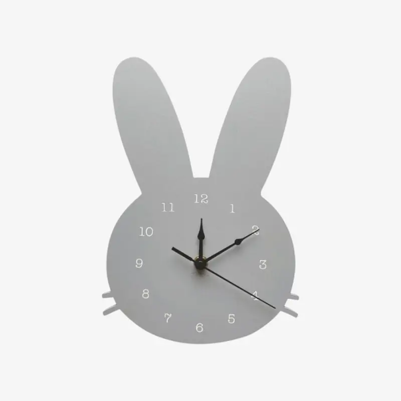 Horloge murale silencieuse lapin