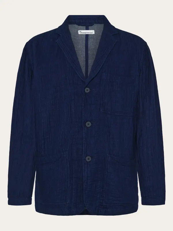 Indigo dobby blazer - Indigo
