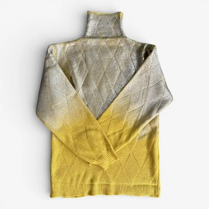 Isla – Pull oversize à col roulé et manches longues