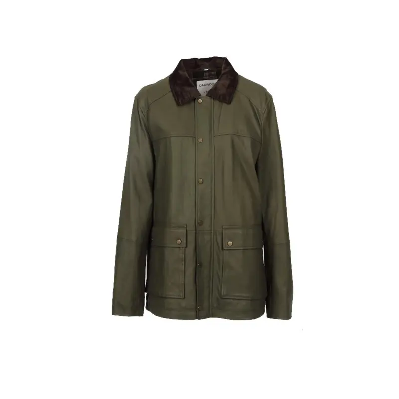 JACK (REF.65079) KAKI - VESTE EN CUIR DE CHEVRE
