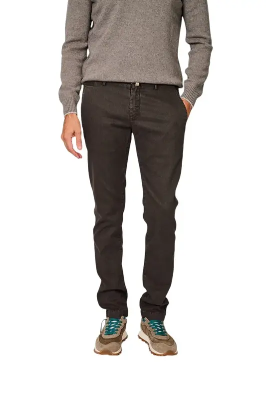 Jacob Cohen Hommes pantalon de sport pour homme marron, coupe ajustée, Bobby