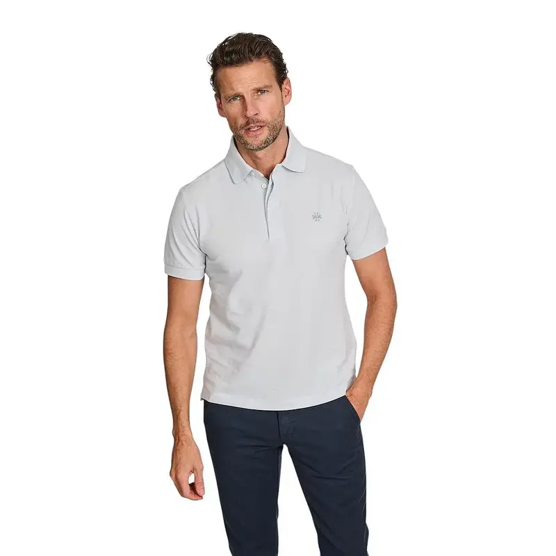 Jacob Cohen Hommes Polo hommes bleu clair