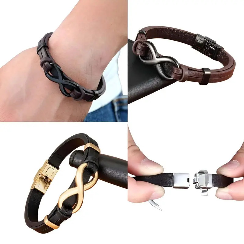 James - Bracelet à breloque infini pour homme