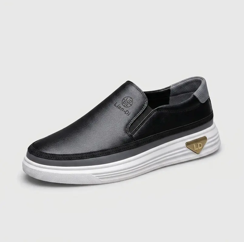 James – Chaussures à enfiler à bout rond et semelle plate