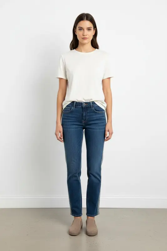 Jean Bleu et Blanc - Taille S/36