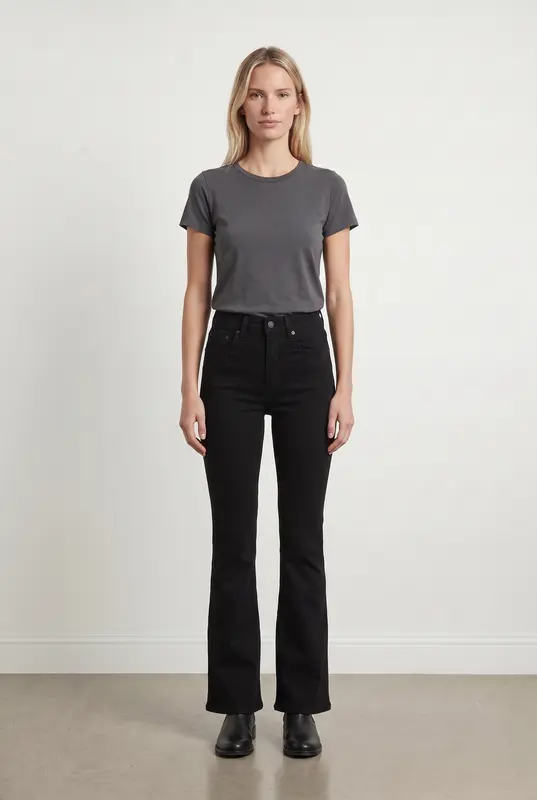 Jean Bootcut Noir - Taille S/36