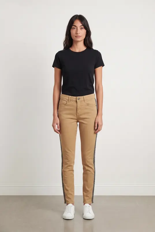 Jean Camel et Noir - Taille XS/34