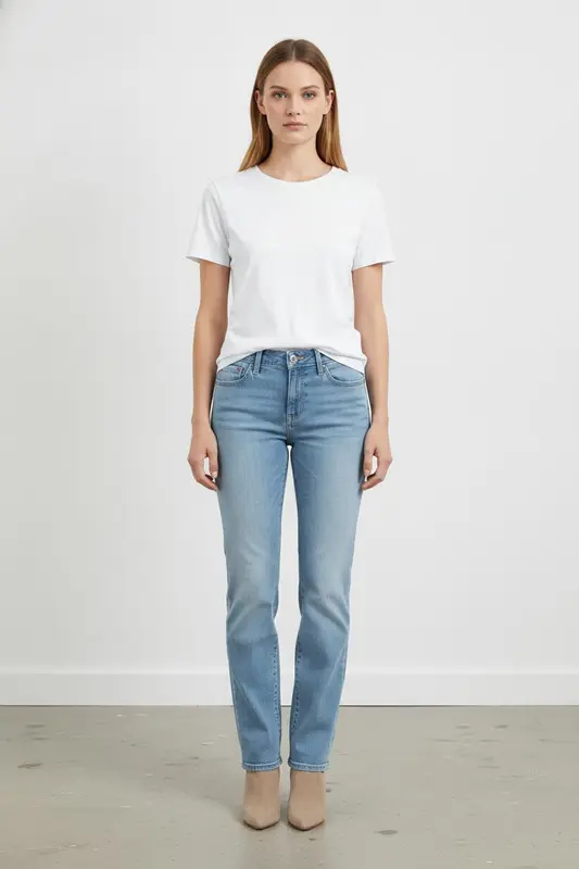Jean Droit Bleu - Taille L/40 - imparfaites