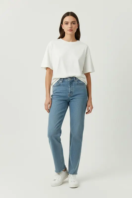 Jean Droit Bleu - Taille S/36
