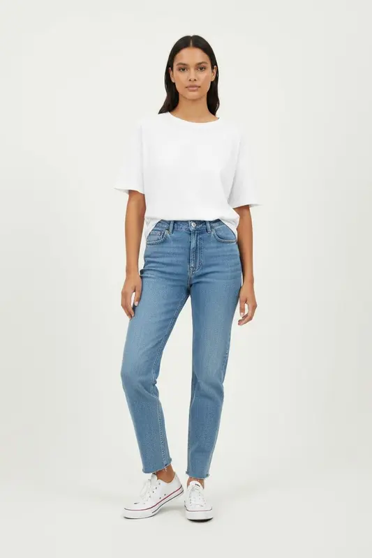 Jean Droit Bleu - Taille XS/34