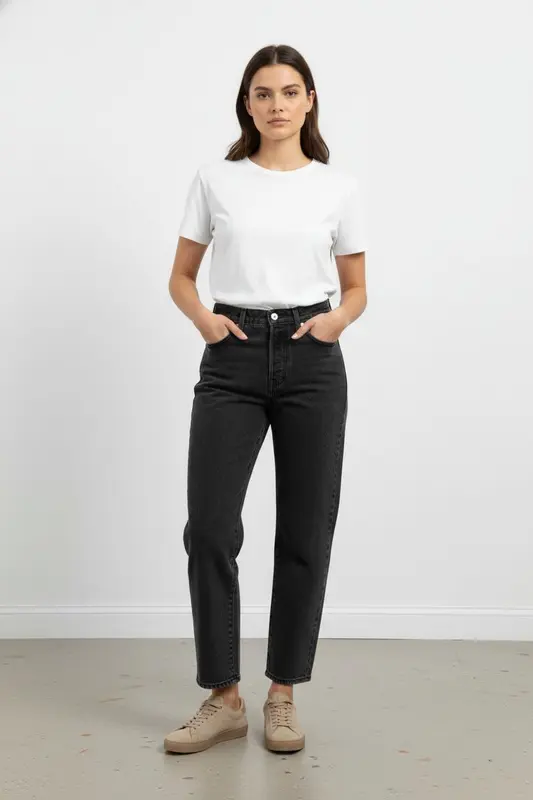 Jean Droit Gris - Taille M/38