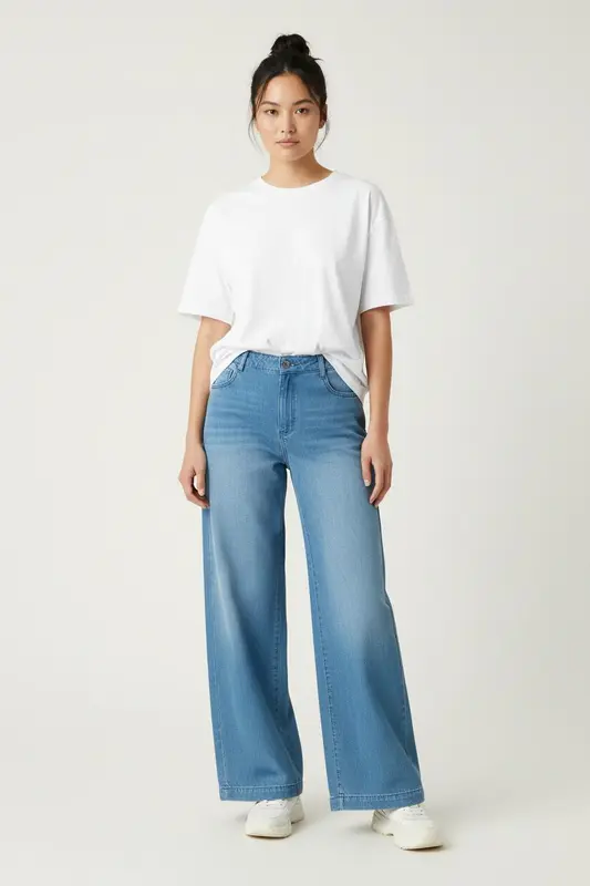 Jean Large Bleu - Taille S/36
