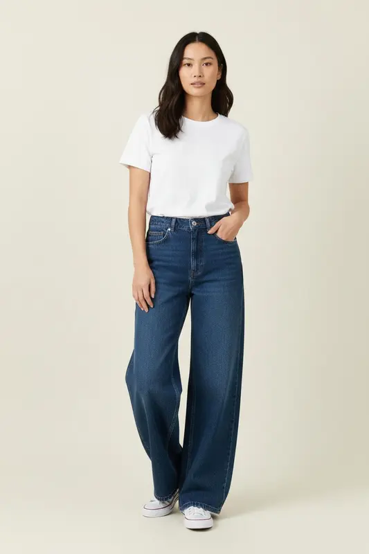 Jean Large Bleu - Taille XS/34
