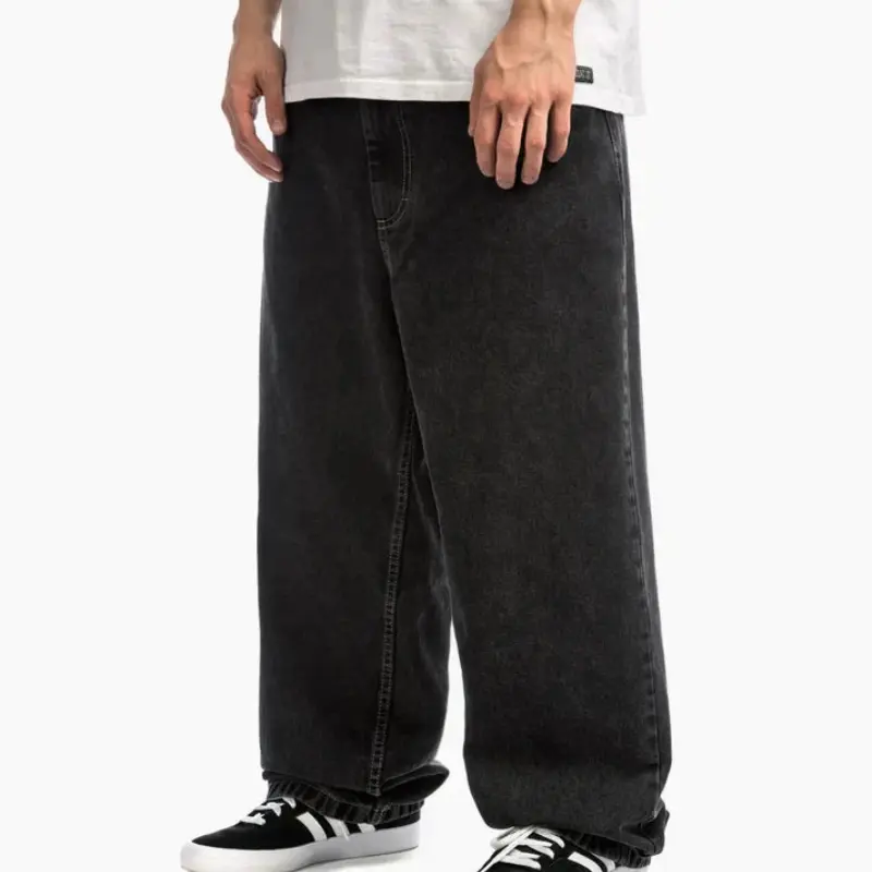 Jean Oversize Tendance à Jambe Large avec Plusieurs Poches